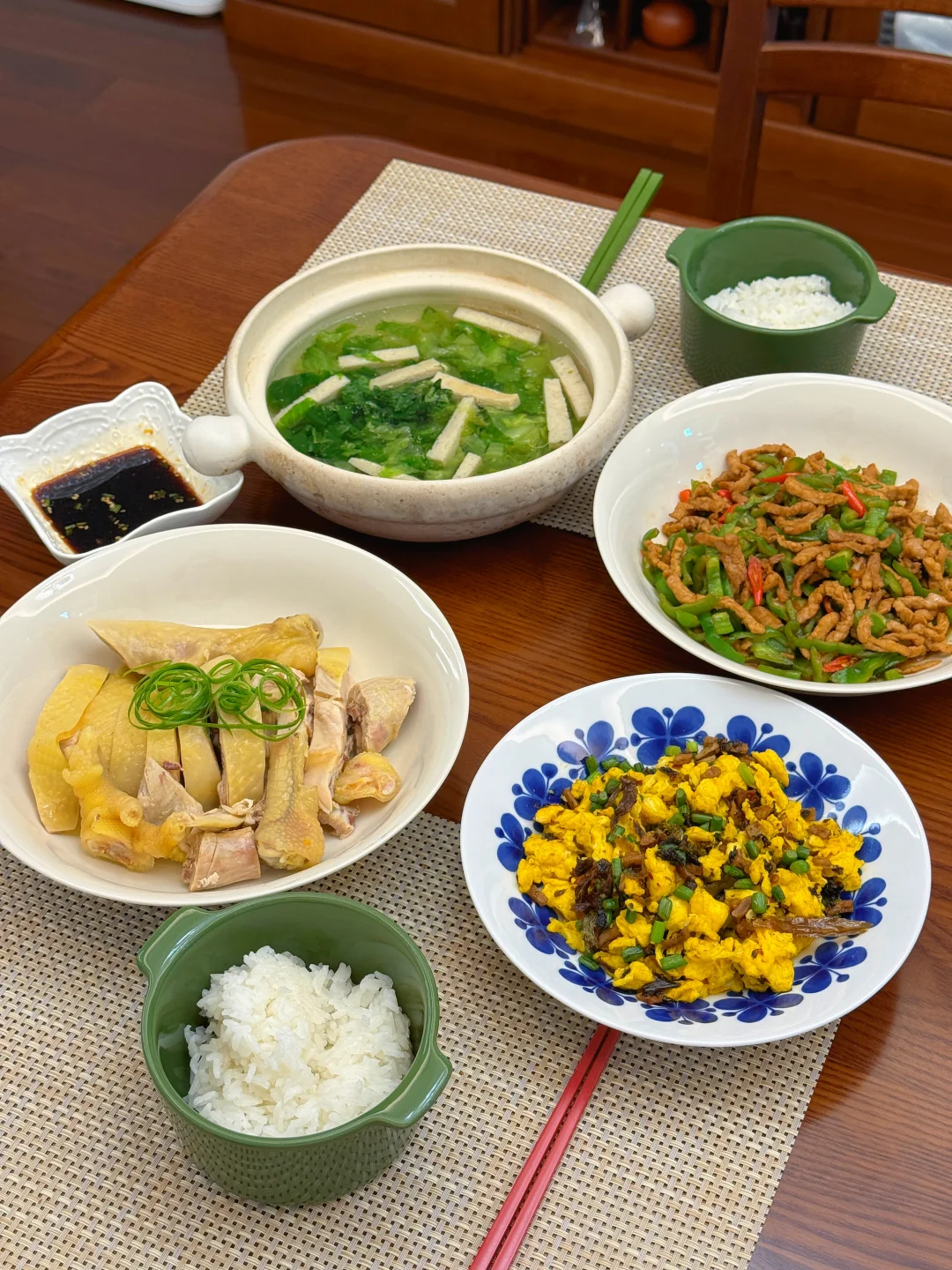 在家吃干净清爽的饭菜