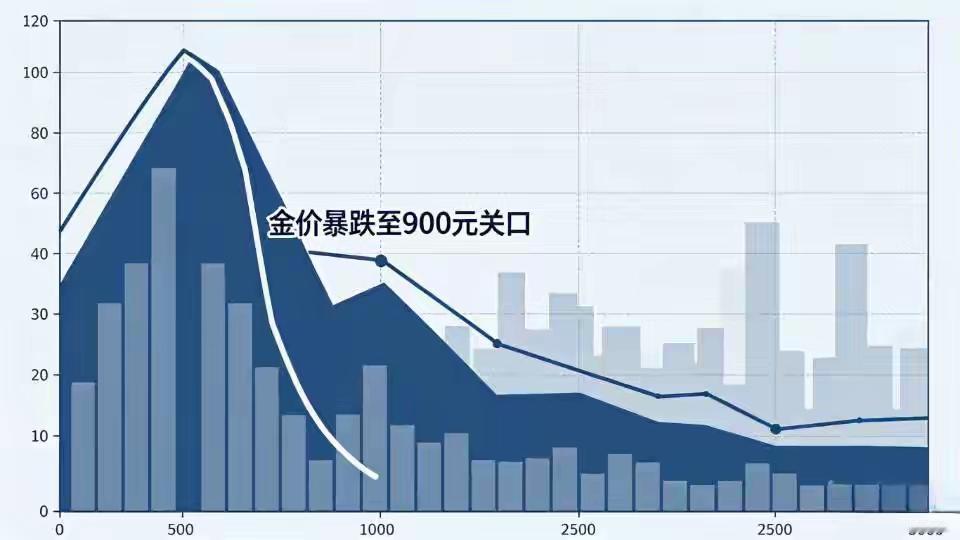 金价跌破900元关口，大批市民扎堆金店选购黄金近期国内现货黄金价格直接跌到