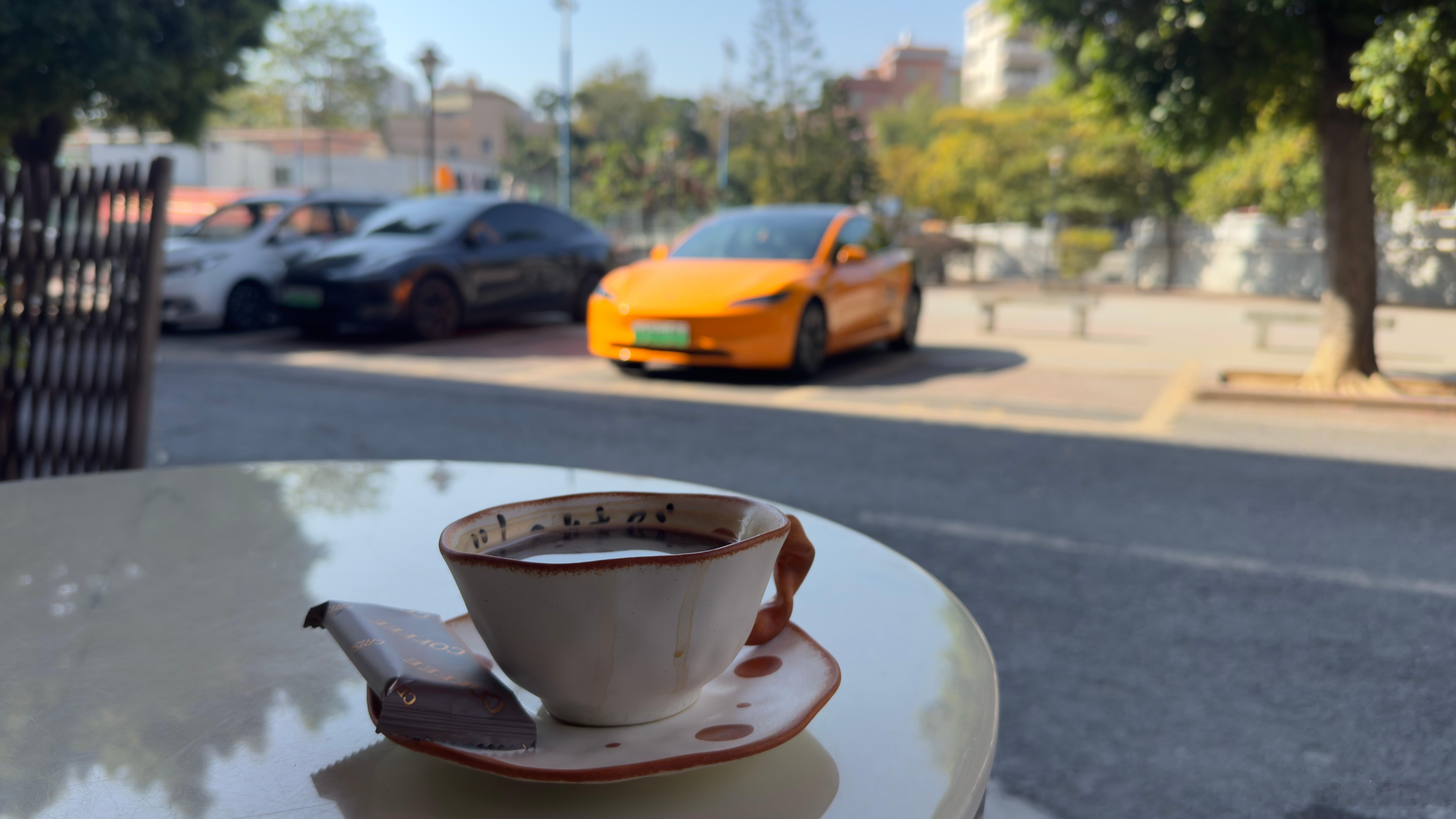 选咖啡店标准一是选里面不卖柠檬茶的，二是选门口有赛博充的