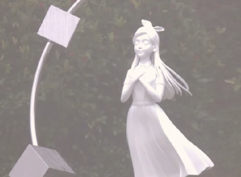 雨中揭幕！大S纪念雕像重现少女风采