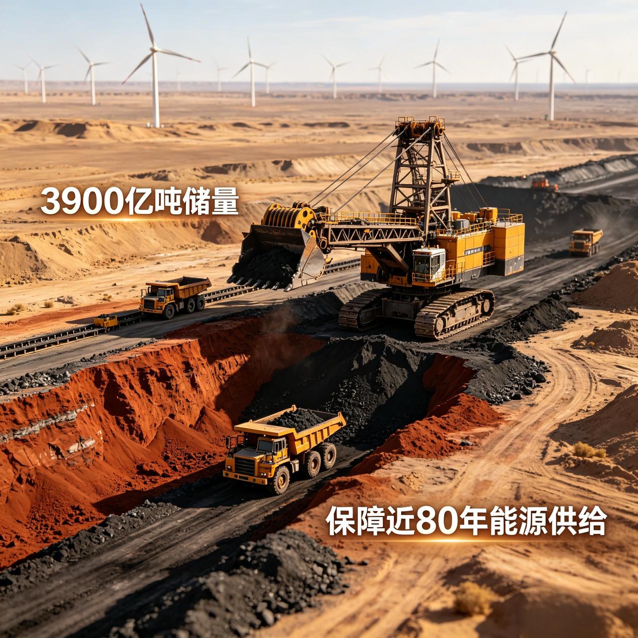深藏戈壁！全球最大煤田就在中国，够全国用上近百年辽阔的新疆戈壁之下，坐落着全