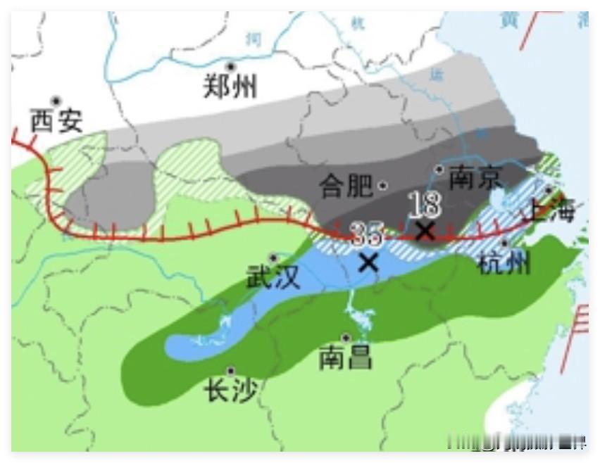 我的个天啊！合肥+南京+杭州+上海，这片区域里面，大雪来袭？！2月5日到6日，江
