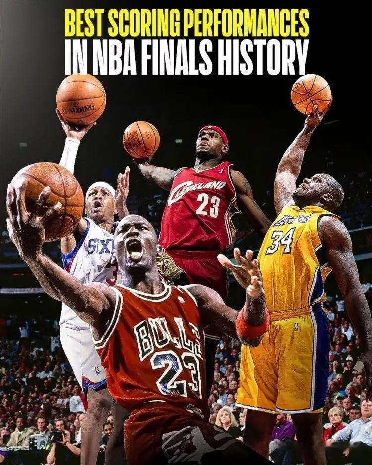 单次总决赛场均得分榜：乔丹41分封神1、乔丹：1993年，场均41分2、贝勒：1