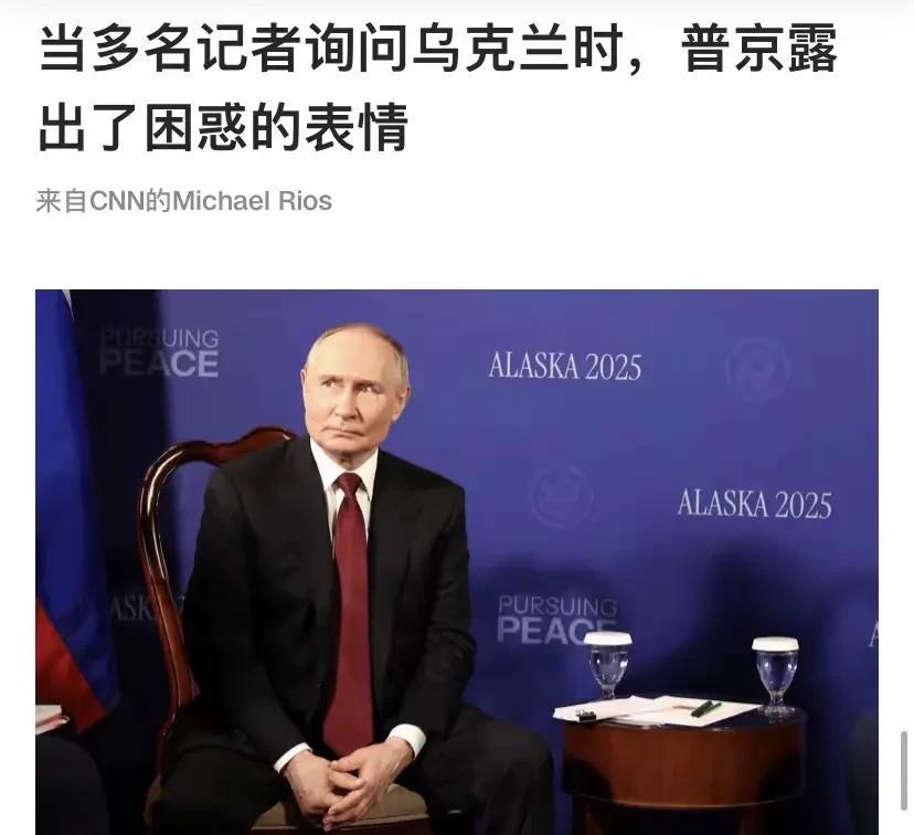 这普京除了样子像，表情完全不对，替身吧？阿拉斯加特普会搞得全世界紧张，四架战斗机