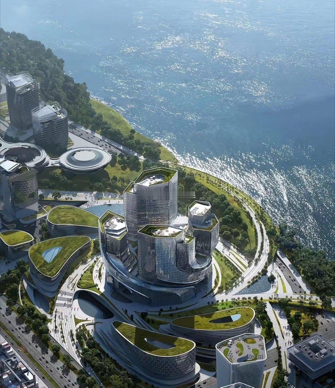 腾讯搬到“企鹅岛”员工们都偷着乐，员工乐了当然是因为员工们都赚了！
