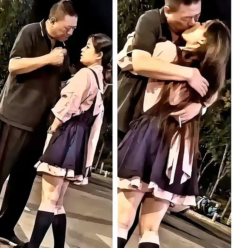 深夜杭州湖滨路口,一位花白头发却穿着黑T黑裤的大爷揣着手慢慢溜达,忽然被人拍到和