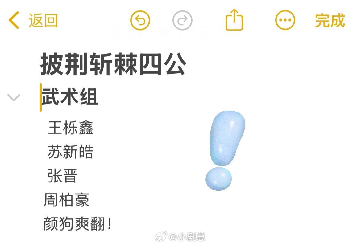 披荆斩棘披哥四公武术组分组，我大接特接！大卷王组！期待大家的合作舞台啊披