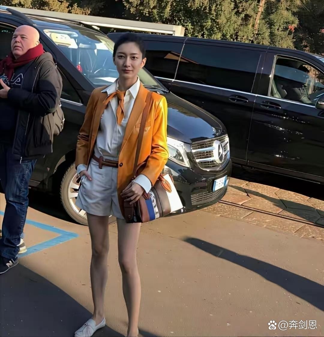 江疏影变样了，差点没认不出来了。