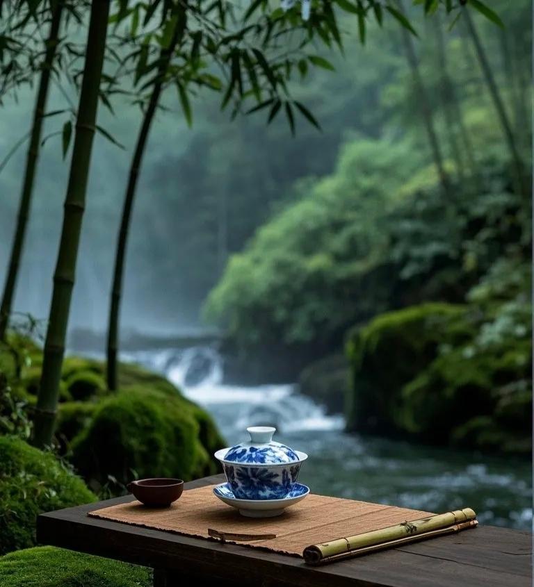 秋天,就该去没有天花板的地方喝茶🍵天空忽然拔高了三寸,云朵泡得蓬松像一团