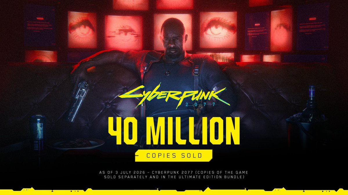 《赛博朋克2077》销量破4000万套！赛博朋克2077