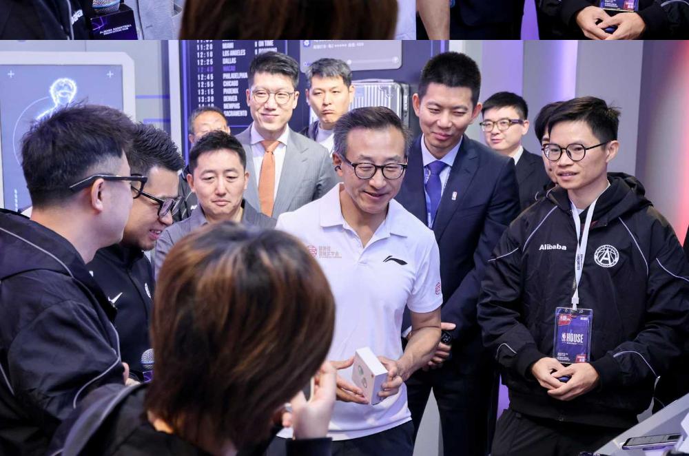 NBA中国赛现场，成龙、贝克汉姆纷纷现身，但最惹人关注的却是场边的中国黑科技！