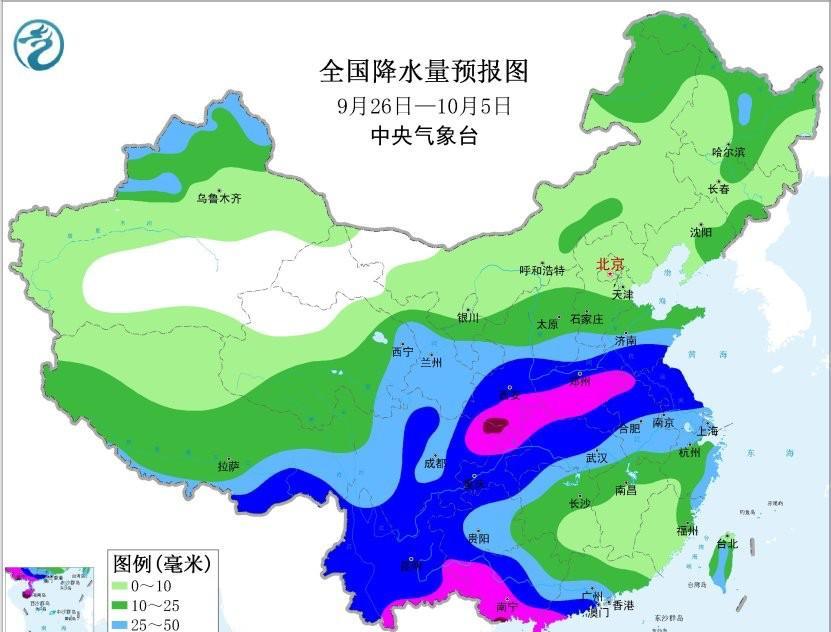 根据中央气象台预报，未来十天我国西南东部和南部、华南中西部、江汉中北部、江淮中北