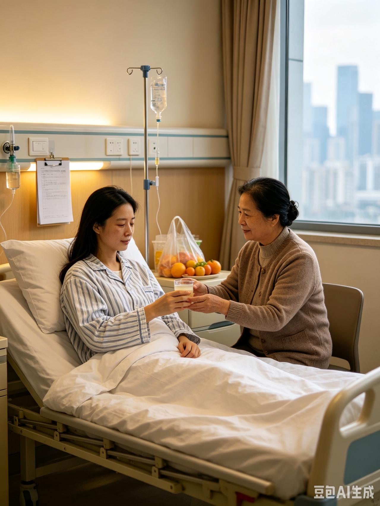 我女儿33了，一直不结婚，在深圳自己打拼。上个月她病了，我去照顾她，前前后后在医