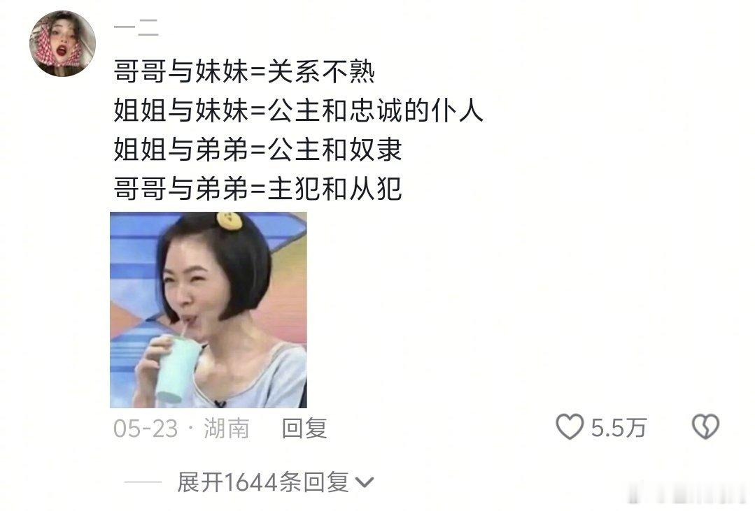 总结兄弟姐妹之间的关系，还是太精辟了
