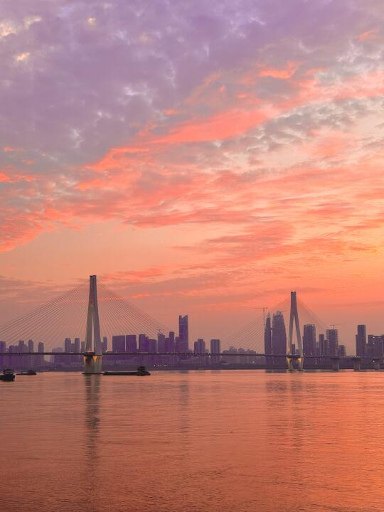 6.12实况，武汉又到了追世纪晚霞季节了‼️