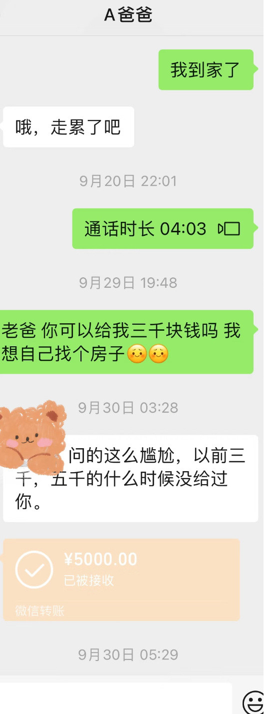 毕业后还会问父母拿钱吗？