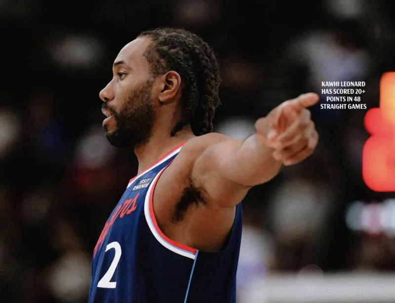 NBA常规赛快船129-96大胜雄鹿。科怀-伦纳德谈及首节后调整回暖：“篮球