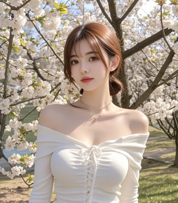春风十里，不如她在樱花下的回眸