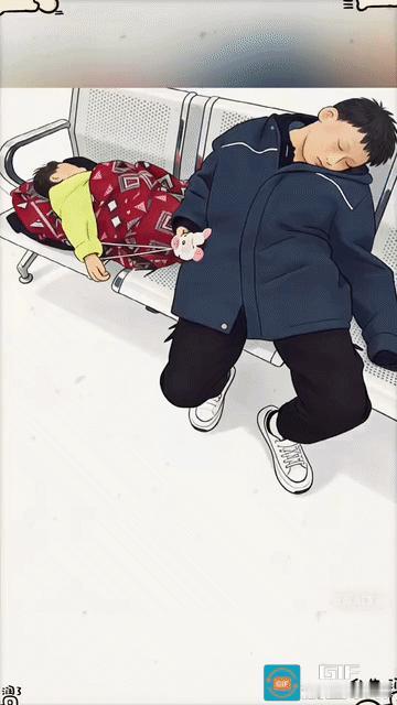 太心酸了！单亲妈妈半夜生病，孩子太小放家里不放心只能带两个孩子同去医院。因为妈妈