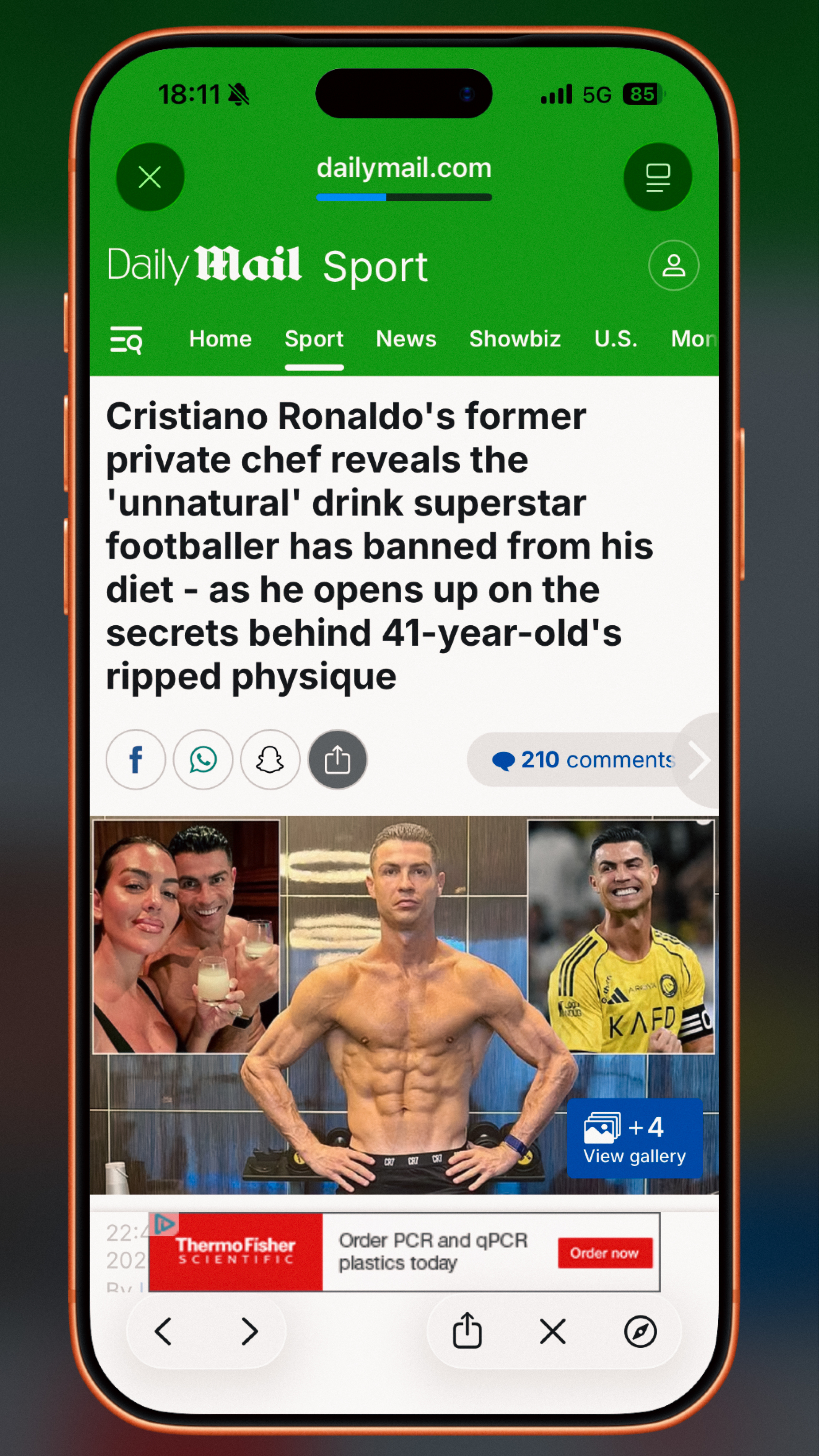 C罗认为人类喝牛奶不正常🛑也是看了遍报道原文，，C罗说人类和牛奶不正常这句话