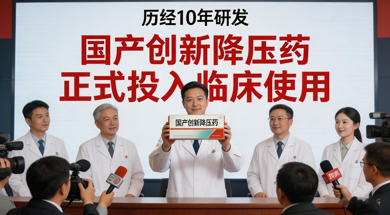 历经10年研发，国产创新降压药正式投入临床使用上海本土原研1类创新降压药