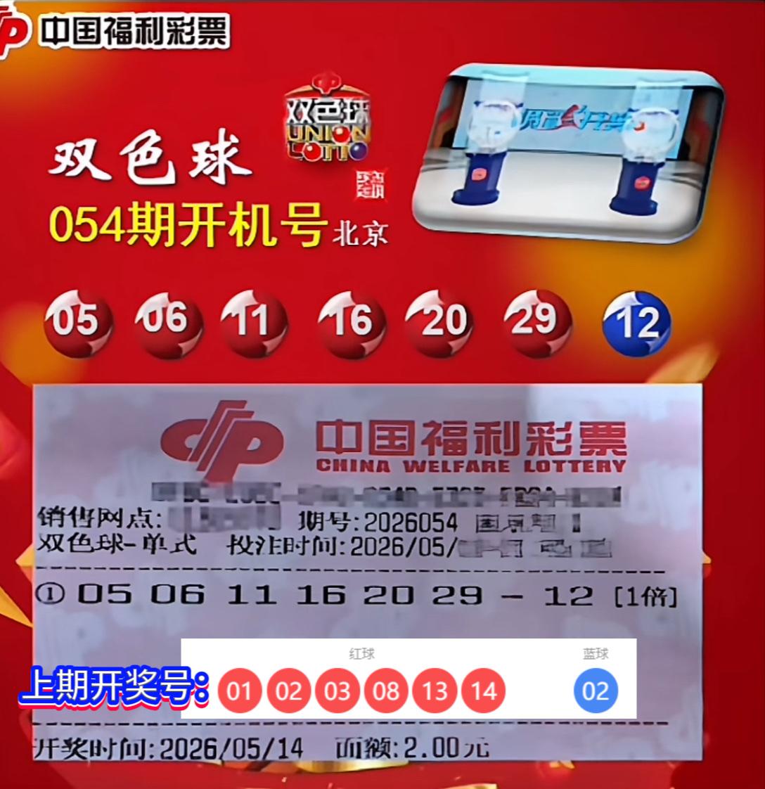 双色球26054期开机号亮相！连号同尾暗藏玄机双色球26054期开机号新鲜出