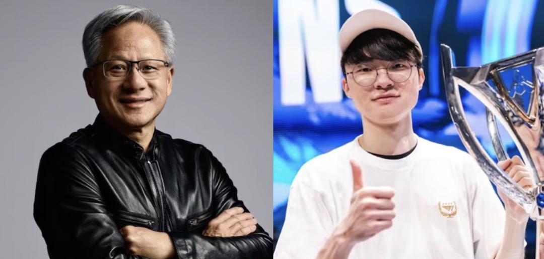 黄仁勋抵韩后先见知名电竞选手Faker