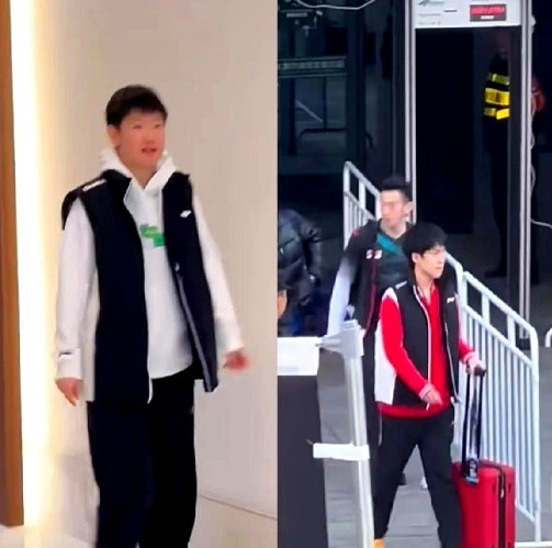 这莫不是同一件衣服吧？！莎莎最近机场照里那件卫衣套马甲，宽松得能塞下两个她！
