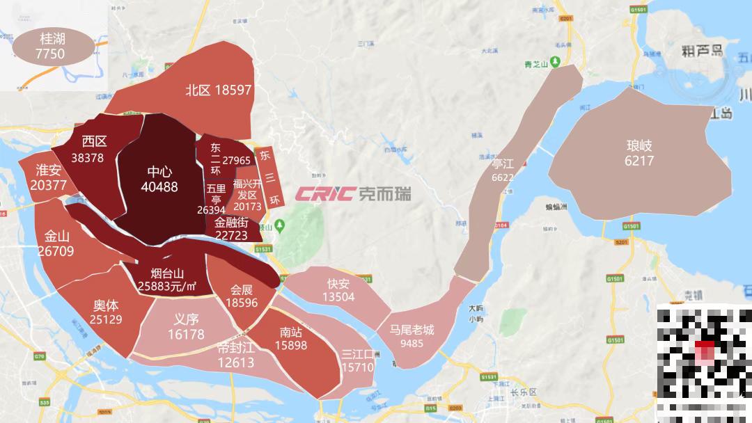 速看！2025年福州最新房价地图！[doge]福州五区网签单价最高的板块为中心板块
