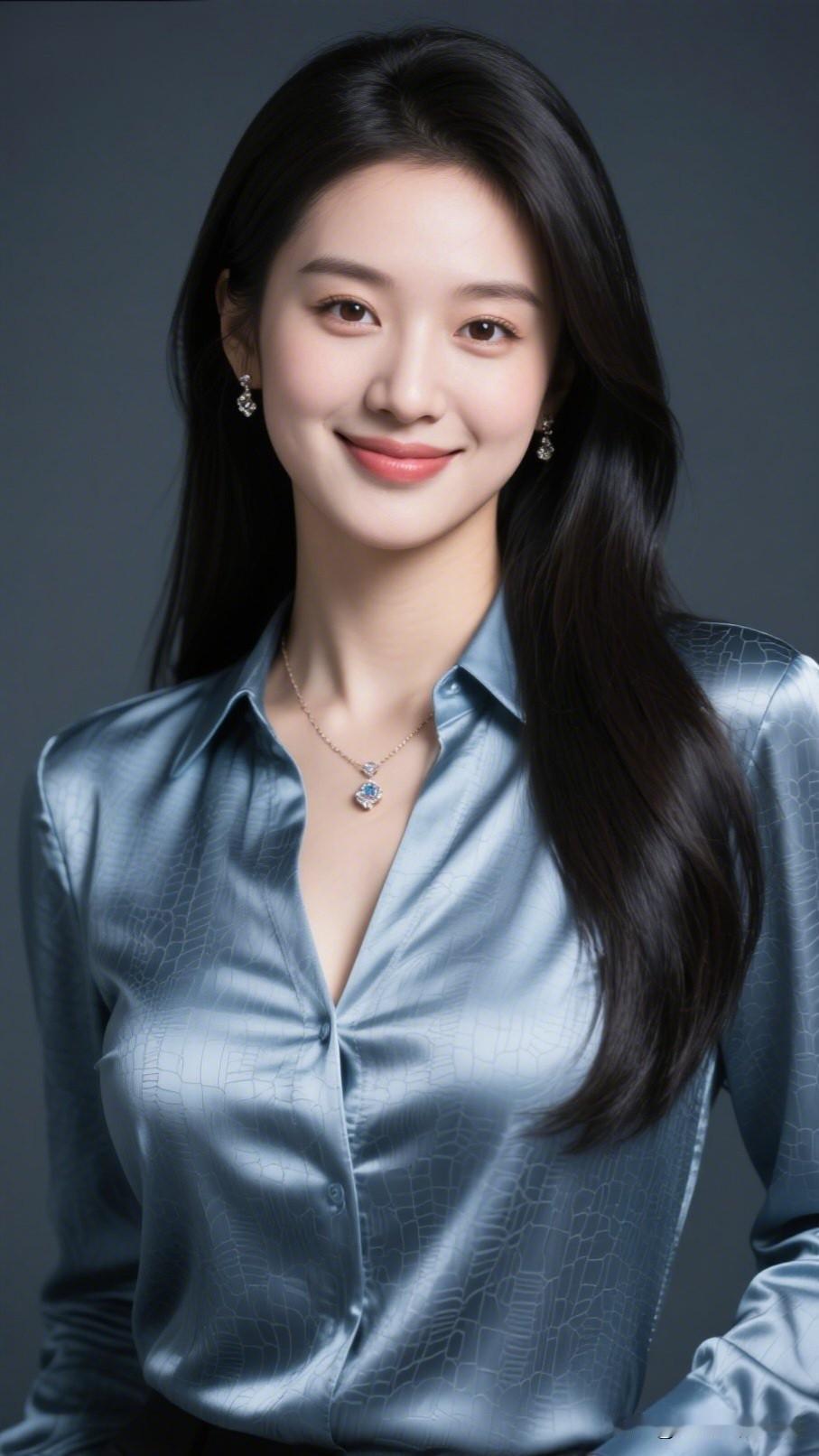 优雅气质，蓝光闪耀，自信微笑，职场女神！💃✨有哪些女生日常好看穿搭可以借鉴