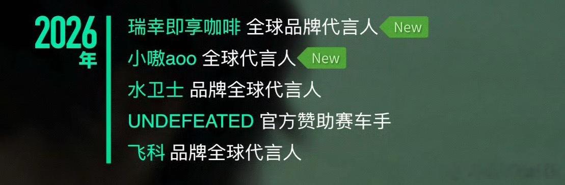 4月结束王一博宣了5个代言，都超出一个月一个了