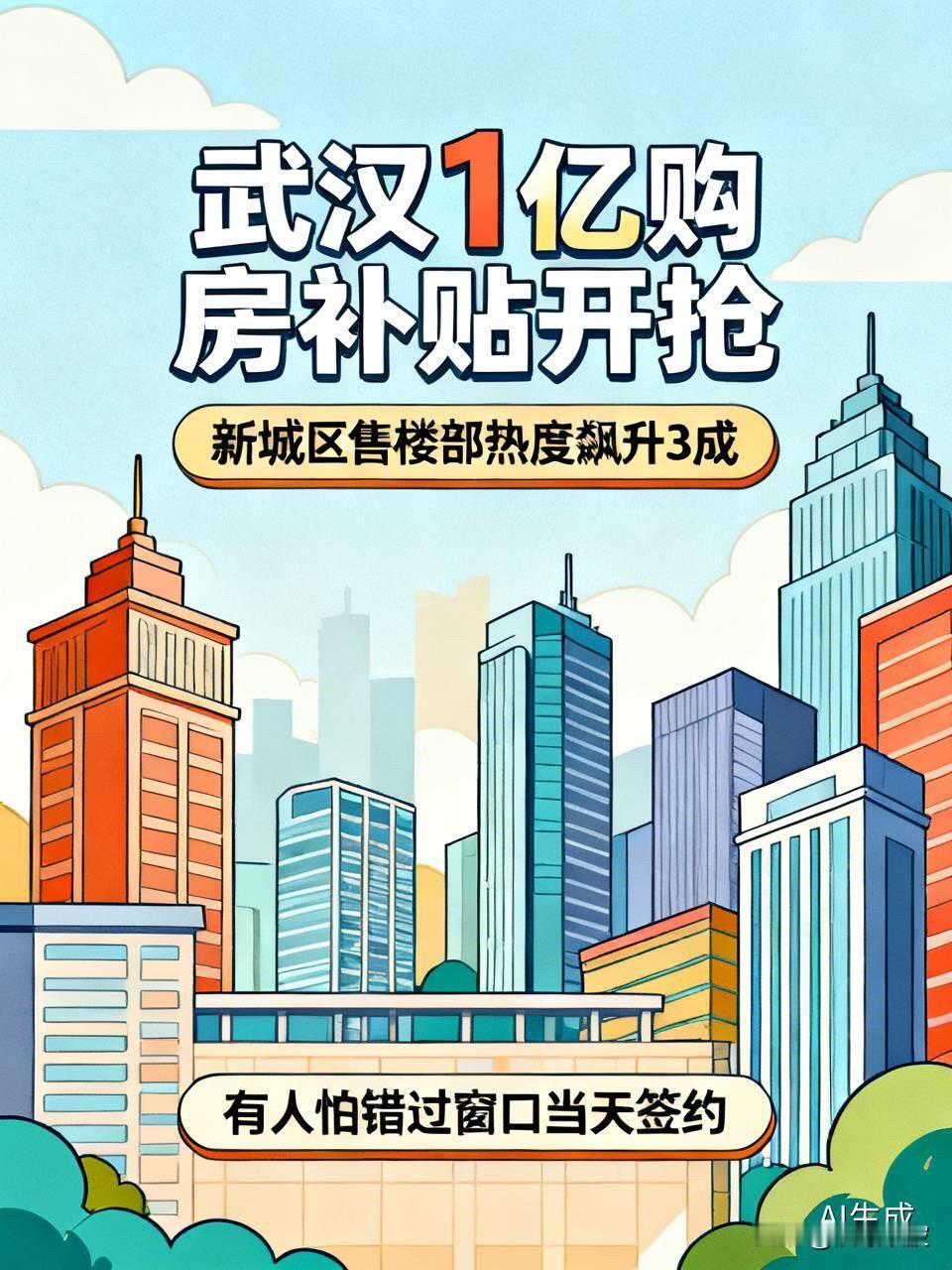 武汉1亿购房补贴开抢！新城区售楼部热度飙升3成，有人怕错过窗口当天签约武