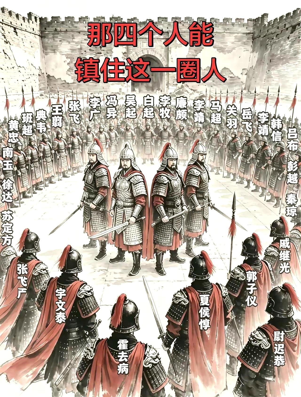 哪四个人能镇住这一圈人？