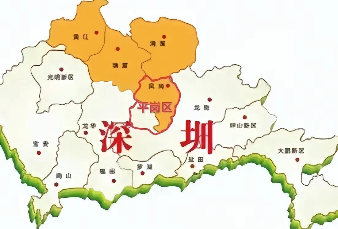 深圳就应该把凤岗纳入进来平衡其地理缺陷，和平湖组成平岗区。如果能够把黄江、塘厦、