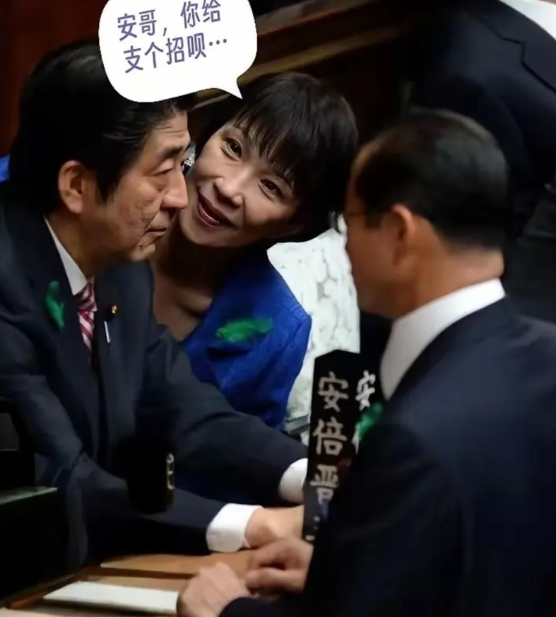 屁股决定脑袋，学乖了！作为安倍晋三曾经的小跟班，她的很多主张继承了安倍晋三的遗志