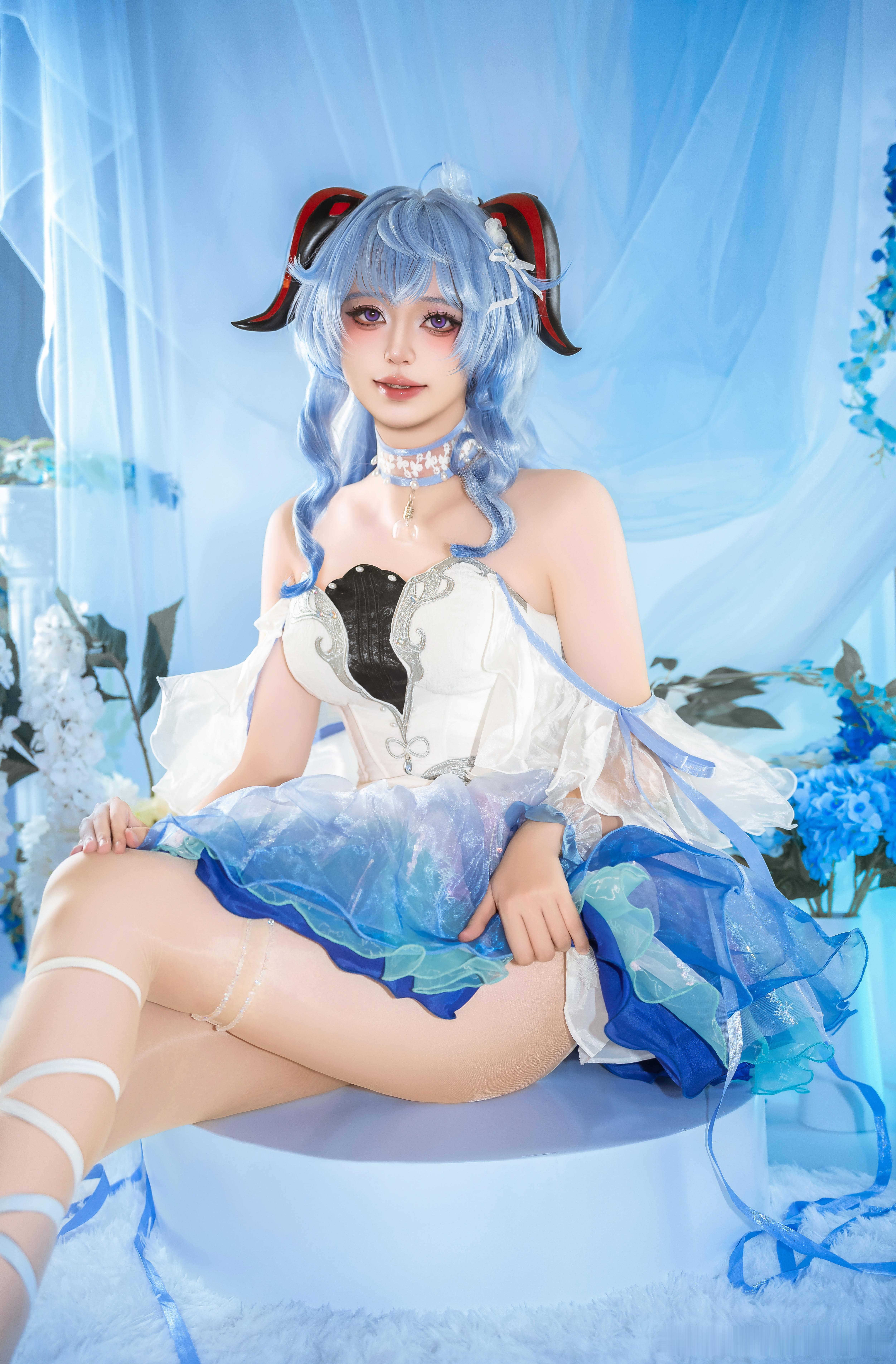 cosplay甘雨涞觅,不止丝滑二次元cos大赏原神月之六版本正片前补发一张芭