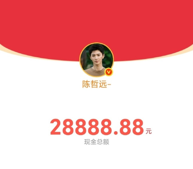 陈哲远这几年发了48万红包！