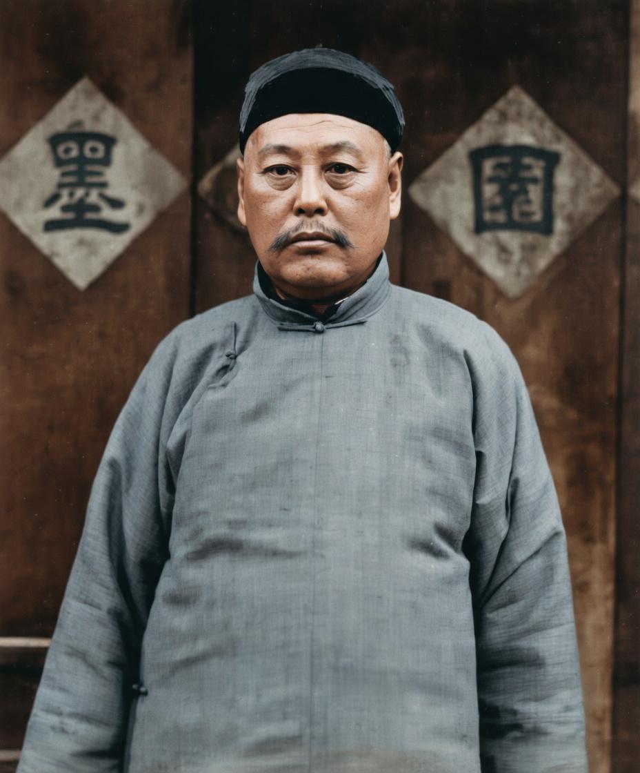 这张肖像照，是民国直系军阀核心首领——晚年的吴佩孚，拍摄于30年代他寓居北平时期