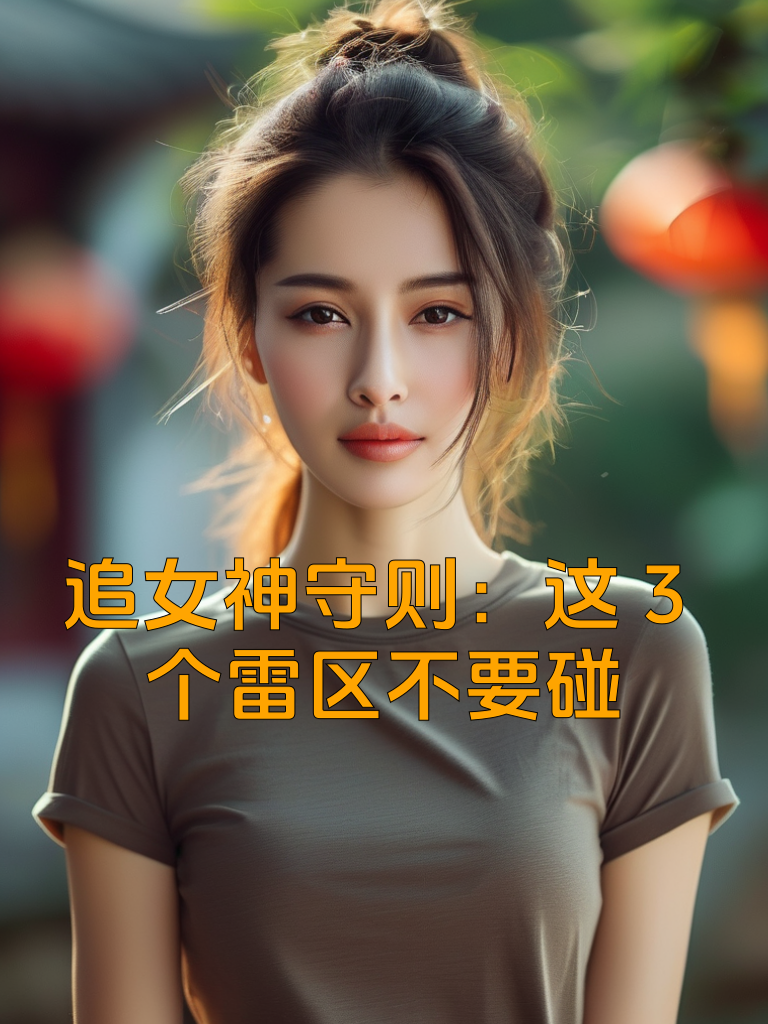 追女神守则：这3个雷区不要碰