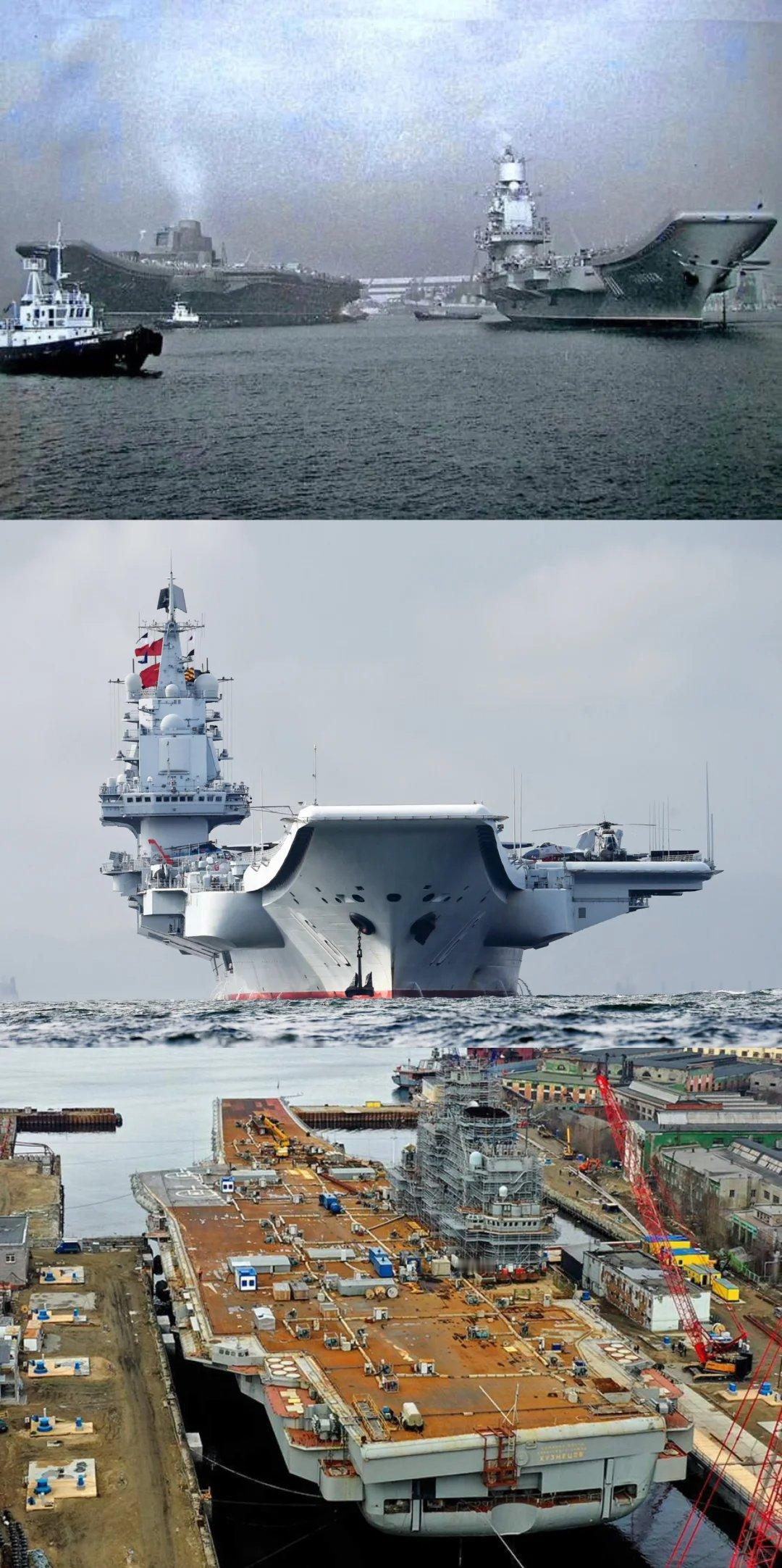 正所谓，船运即国运!当年，“库兹涅佐夫”号和“瓦良格号”在黑海船厂匆匆一聚分