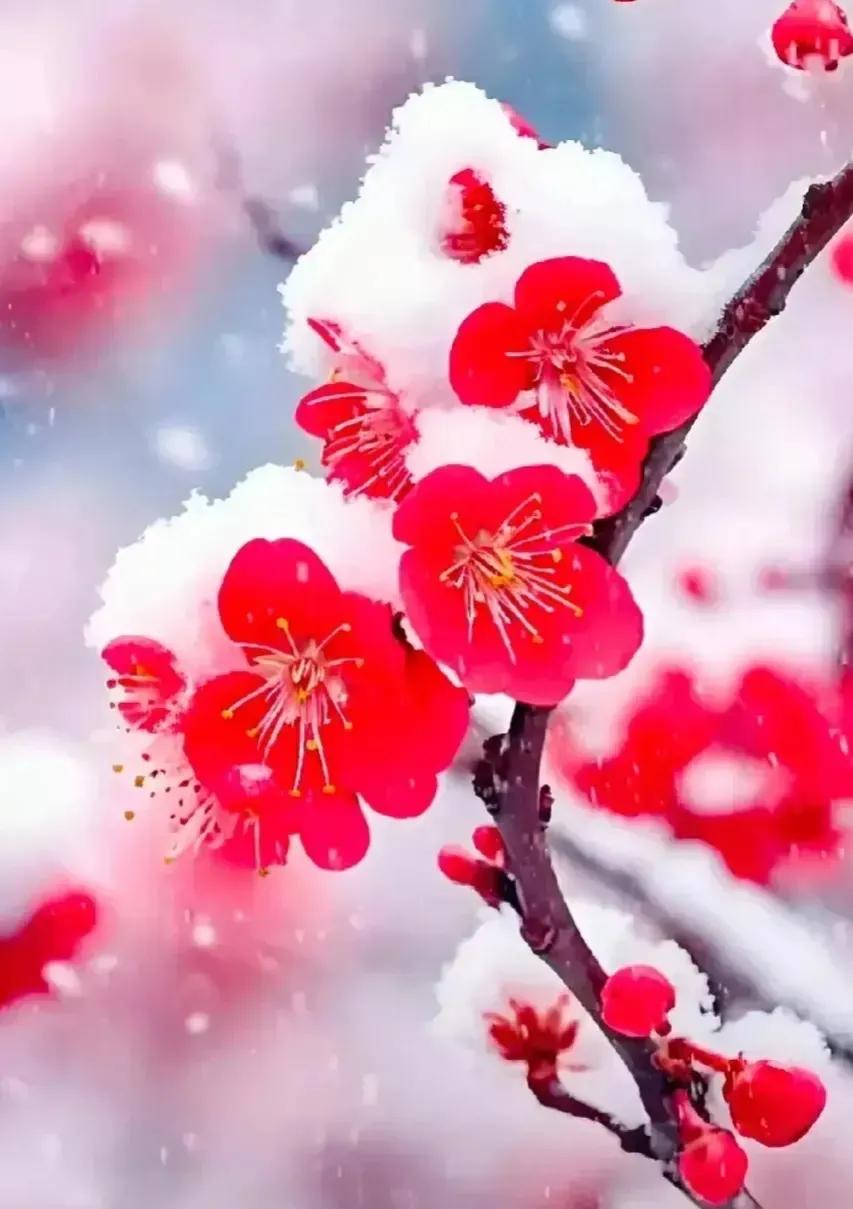 上联：踏雪寻香香引路，下联：‌寒宵对月影随身‌。