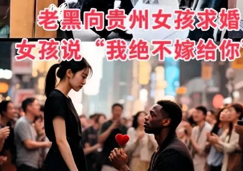 "我宁愿单身也不嫁黑人！"贵州女孩拒绝了一个黑人的求婚，说嫁人不能光看相貌，更不