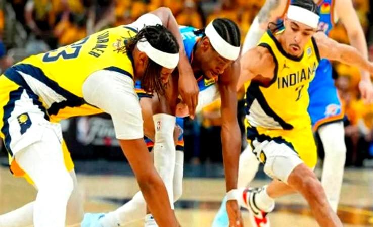 108-91！总决赛3-3！联盟第一惨败被疑假球，步行者赢了也发愁？总决赛第