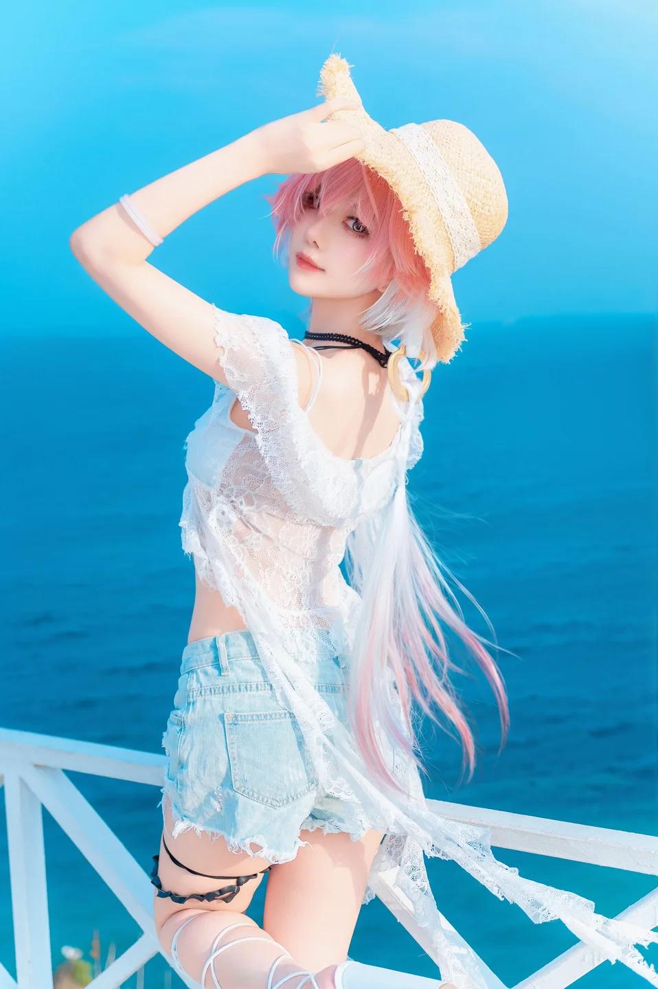 少女风写真照圣托里尼红发少女写真少女写真照美少女美景分享少女风写真照