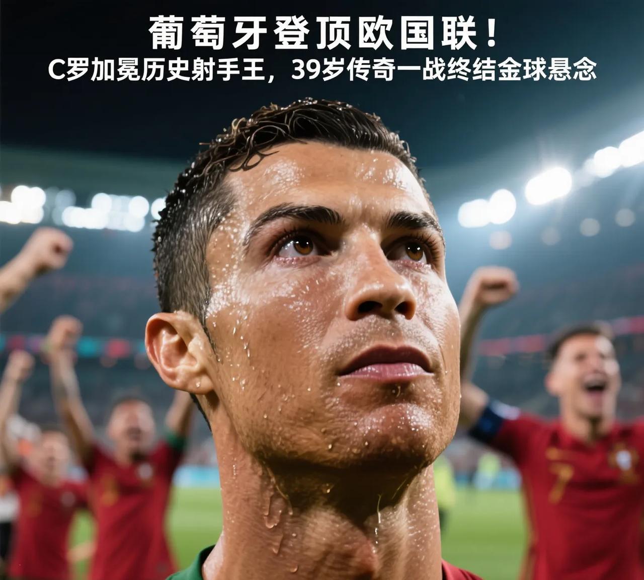 葡萄牙登顶欧国联！C罗加冕历史射手王，39岁传奇一战终结金球悬念【史诗之夜完美