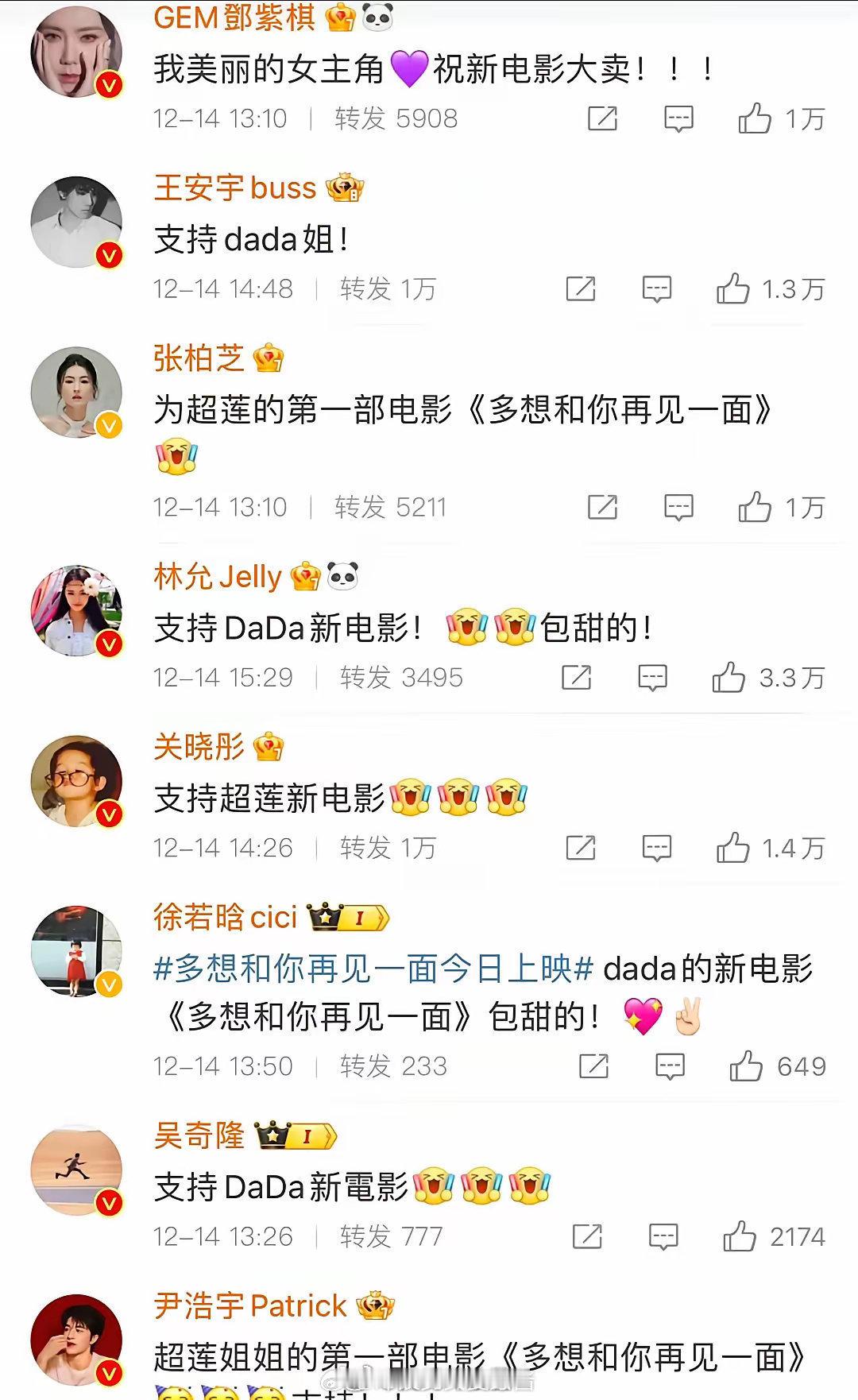 让几十个明星一起大力宣传支持的电影扑街了并且扑的特别惨​​​