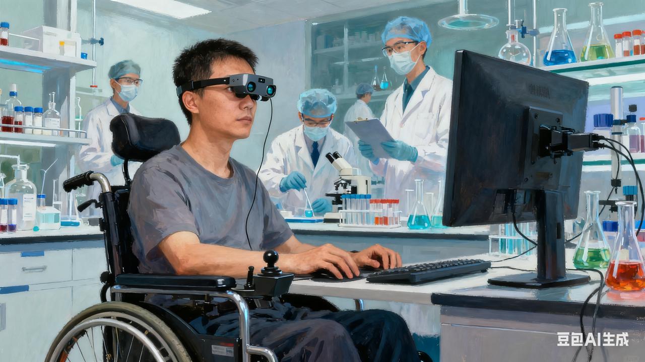 京东前副总裁蔡磊与渐冻症的抗争，如今全身仅剩眼球能转动，需三人协助才能起身，这位