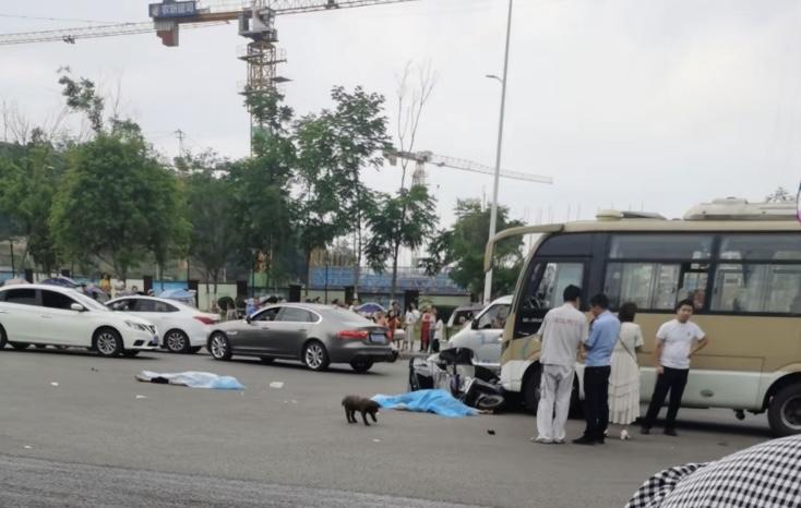 5月27日重庆一小学门口斑马线上发生车祸，事故导致2人当场死亡。事发在早上7时许