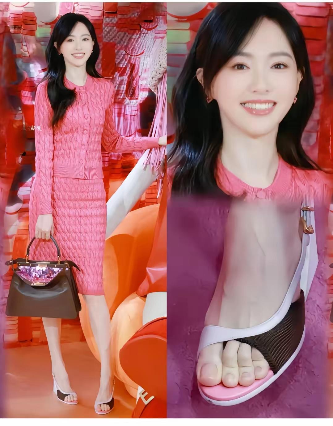 女神从头美到脚，小脚丫都这么美，比秦岚的脚美