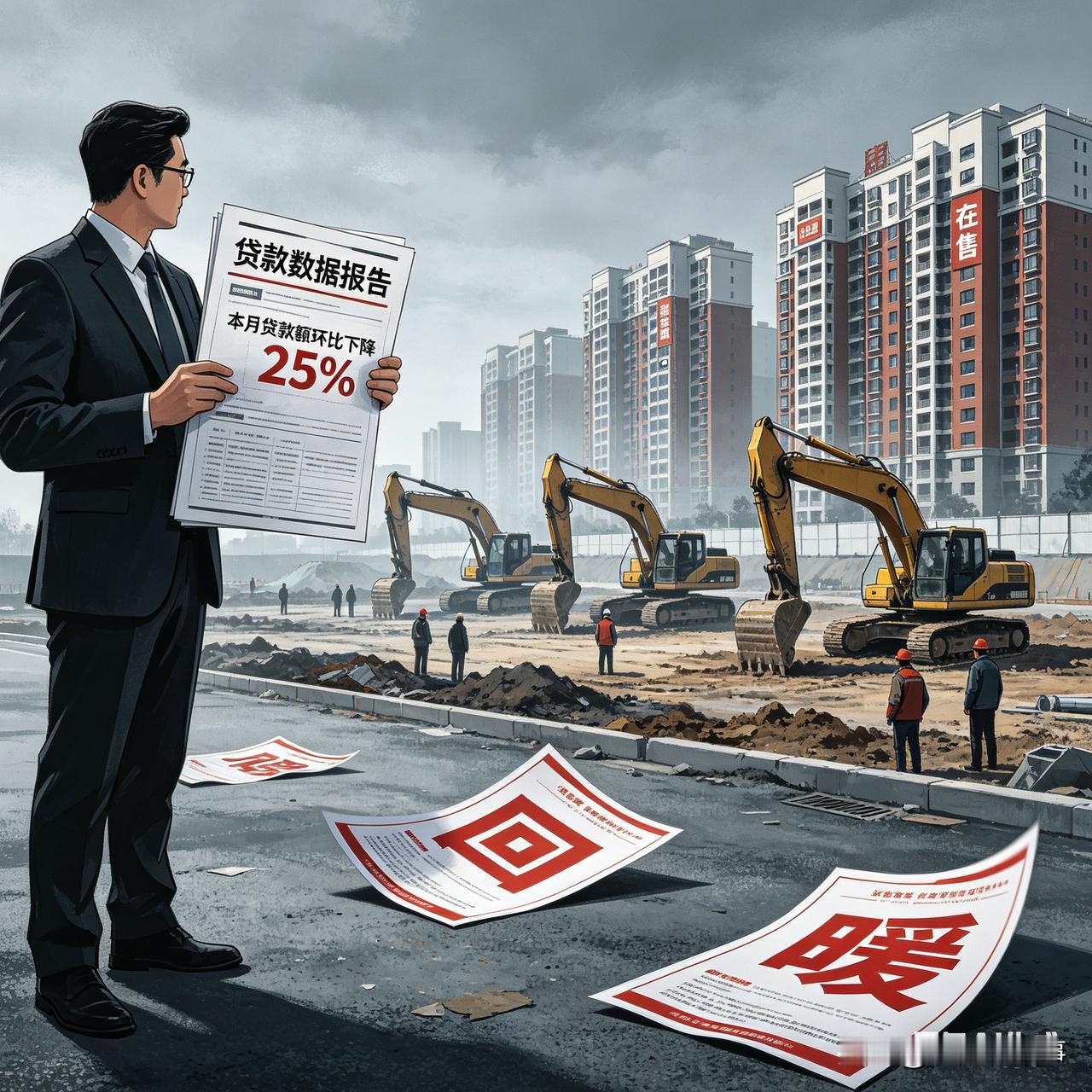 别吹了！央行数据打脸楼市小阳春：老百姓不敢借钱，只敢存钱！[捂脸哭]还在刷到